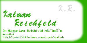kalman reichfeld business card